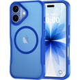 thumbnail image 1 of Compatible for iPhone 17 Case,  with Magnetic, Translucent Matte Shockproof Anti-Slip Anti-Fingerprint Pocket-Friendly Phone Case Cover - Blue, 1 of 7