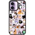 thumbnail image 1 of for iPhone 17 Case | Compatible with Magsafe | Military Grade 10ft Drop Tested | Camera Control | Clear Black with Cute Cats Design, 1 of 6