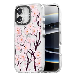 for iPhone 17 Case Cute - Durable Shockproof 6.6 ft Drop Impact Phone Case - Funny Cherry Blossom Design (6.3") Clear