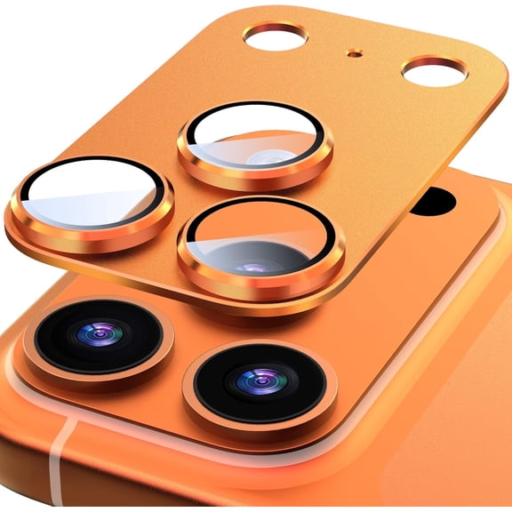 for iPhone 17 Pro Max Camera Lens Protector, [All-in-one Frosted] [Strong-Adhesion] Metal Frame Tempered Glass Camera Lens Cover-Dark Blue