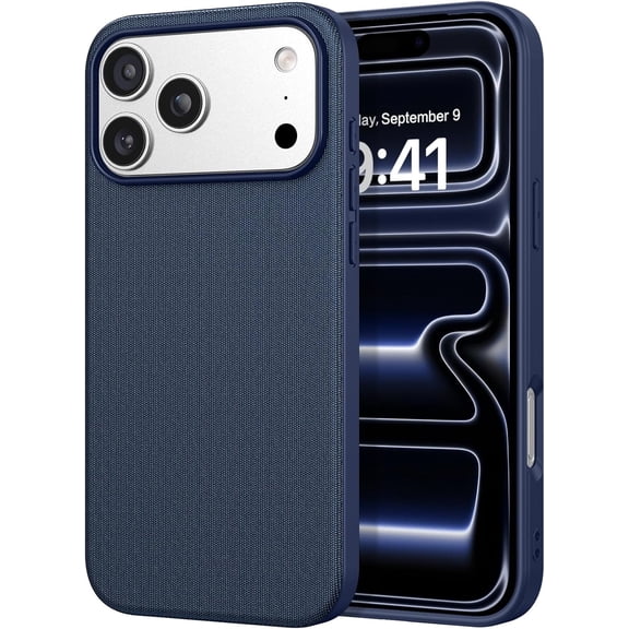 for iPhone 17 Pro Max Case TechWoven[Compatible with MagSafe][Premium Tech Woven Fabric], Slim Magnetic Phone Cover for iPhone17 Promax 6.9", Blue