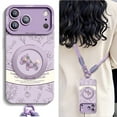 thumbnail image 1 of for iPhone 17 Pro Max Case with Lanyard,360° Rotate Holder,Compatible with MagSafe,Anti-drop Liquid Silicone Magnetic Phone Shell, 1 of 5