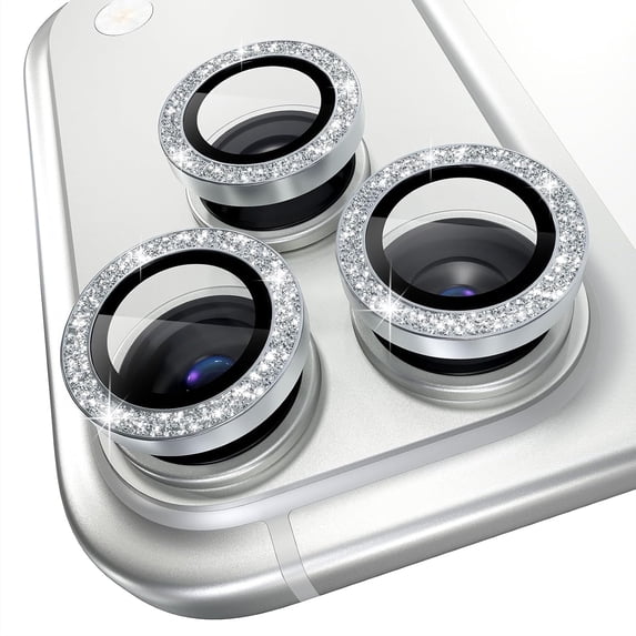 for iPhone 17 Pro / iPhone 17 Pro Max Camera Lens Protector, Glitter ...