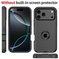 thumbnail image 1 of Misty for iPhone 18 Pro Max Case Military Grade Heavy Duty Protection 3 in 1 Shockproof Durable Detachable iPhone 18 Pro MaxPhone - Black, 1 of 5