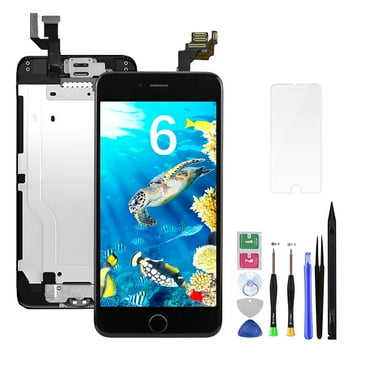 for iPhone 6 4.7 Inch Front Glass LCD Screen Replacement Digitizer Assembly Frame Full Set Display Touchscreen Black