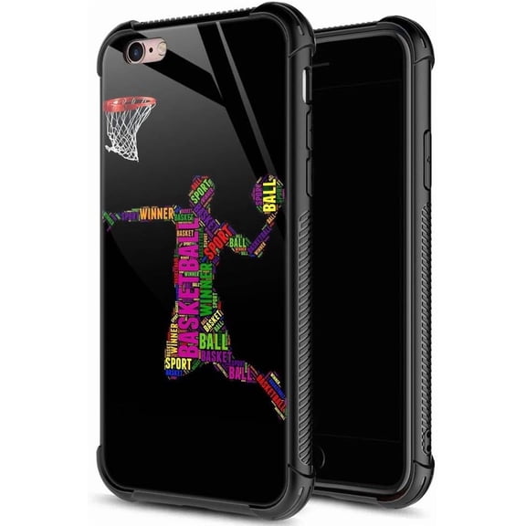 for iPhone 6/6S Case, Military-Grade Protection, All-Around Shockproof Corners, Anti-Scratch Phone Case for iPhone 6/6S, Slam Dunk
