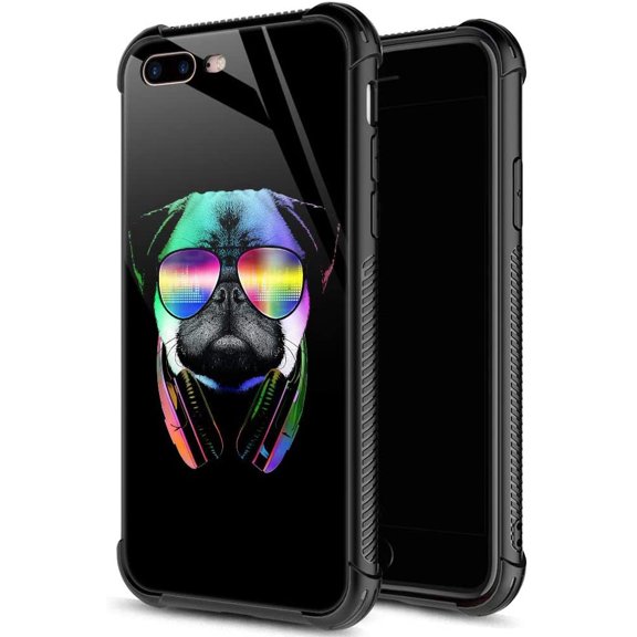 for iPhone 7/8 Plus Case, Military-Grade Protection, All-Around Shockproof Corners, Anti-Scratch Phone Case for iPhone 7/8 Plus, Music Dog