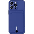 thumbnail image 1 of for iPhone 7 Plus 8 Plus Case with Card Holder [Slim + Protective] Silicone Phone Case iPhone 7 Plus 8 Plus Wallet for Women Men (Navy Blue), 1 of 12