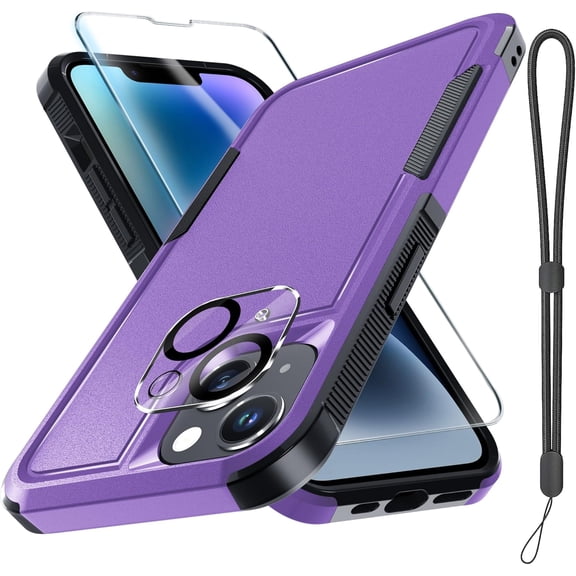 for iPhone 8/7/SE Case,Military Grade Heavy Duty Shockproof Phone Coverfor iPhone 8/7/SE 4.7 inch,Lavender