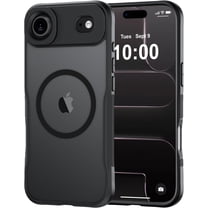 for iPhone Air Case, Compatible with MagSafe, Translucent Matte Shockproof Anti-Slip Anti-Fingerprint Pocket-Friendly Phone Case Cover - Black