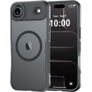 for iPhone Air Case, Compatible with MagSafe, Translucent Matte Shockproof Anti-Slip Anti-Fingerprint Pocket-Friendly Phone Case Cover - Gray
