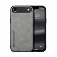 thumbnail image 1 of for iPhone Air Case, Slim PU Leather Vintage Shockproof Phone Case Cover Lightweight Soft TPU Bumper Hybrid Protective Case for iPhone Air, Lightgray, 1 of 7