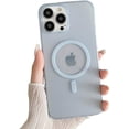 thumbnail image 1 of for iPhone Case,[Compatible with MagSafe] Slim Translucent Matte Shockproof Phone Case (Blue,iPhone 14 Pro), 1 of 6