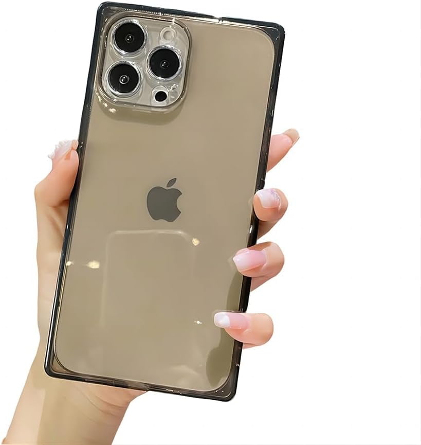 for iPhone Case,Cute Clear Camera Lens Protection Silicone Soft