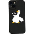 thumbnail image 1 of for iPhone Case,Cute Duck Pattern Slicone Camera Lens Protection Soft Shockproof Phone Case (Pink,iPhone 15 Pro), 1 of 6