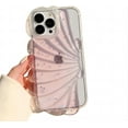 thumbnail image 1 of for iPhone Case,Cute Glitter Sparkle Sparkly Star Clear 3D Shell Frame Silicone Camera Lens Protection Soft Shockproof Phone Case (Pink,iPhone 14), 1 of 5