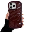 thumbnail image 1 of for iPhone Case,Cute Smooth Water Wave Ripple Camera Lens Protection Shockproof Phone Case (Red,iPhone 15 Pro), 1 of 6