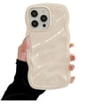 thumbnail image 1 of for iPhone Case,Cute Smooth Water Wave Ripple Camera Lens Protection Shockproof Phone Case (White,iPhone 12 Pro Max), 1 of 6