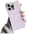 thumbnail image 1 of for iPhone Case,Cute Water Wave Ripple Silicone Pattern Camera Lens Protection Soft Shockproof Phone Case (Purple,iPhone 12 Pro Max), 1 of 6