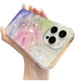 thumbnail image 1 of for iPhone Case,Luxury Crystal Diamend Rhinestone Glitter Sparkle Sparkly Dandelion Pattern Soft Shockproof Phone Case (Green,iPhone 15), 1 of 6