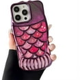 thumbnail image 1 of for iPhone Case,Luxury ElectroPlated Fish Shape Frame Glitter Sparkle Sparkly Soft Shockproof Phone Case (Purple,iPhone 15 Pro), 1 of 6