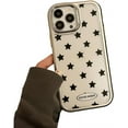 thumbnail image 1 of for iPhone Case,Luxury ElectroPlated Frame Star Moon Pattern Clear Soft Shockproof Phone Case (Star,iPhone 13 Pro Max), 1 of 5