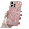 thumbnail image 1 of for iPhone Case,Luxury ElectroPlated Glitter Bling Sparkly Aurora Love Heart Pattern Shockproof Phone Case (Pink,iPhone 14 Plus), 1 of 5