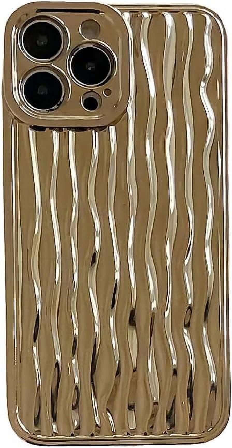 for iPhone Case,Luxury ElectroPlated Water Ripple Pattern Bumper Camera