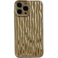 thumbnail image 1 of for iPhone Case,Luxury ElectroPlated Water Ripple Pattern Bumper Camera Lens Protection Soft Shockproof Phone Case (Gold,iPhone 15 Plus), 1 of 7