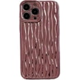 thumbnail image 1 of for iPhone Case,Luxury ElectroPlated Water Ripple Pattern Bumper Camera Lens Protection Soft Shockproof Phone Case (Rose Gold,iPhone 13 Pro), 1 of 6