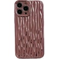 thumbnail image 1 of for iPhone Case,Luxury ElectroPlated Water Ripple Pattern Bumper Camera Lens Protection Soft Shockproof Phone Case (Rose Gold,iPhone 13), 1 of 6