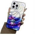 thumbnail image 1 of for iPhone Case,Luxury Laser Water Ripple Flower Pattern Shockproof Phone Case (Blue,iPhone 12 Pro), 1 of 6