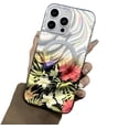thumbnail image 1 of for iPhone Case,Luxury Laser Water Ripple Flower Pattern Shockproof Phone Case (Gold,iPhone 13 Pro), 1 of 5