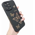 thumbnail image 1 of for iPhone Case,Side Print ElectroPlated Butterfly Pattern Camera Lens Protection Shockproof Phone Case (Black,iPhone 11), 1 of 6