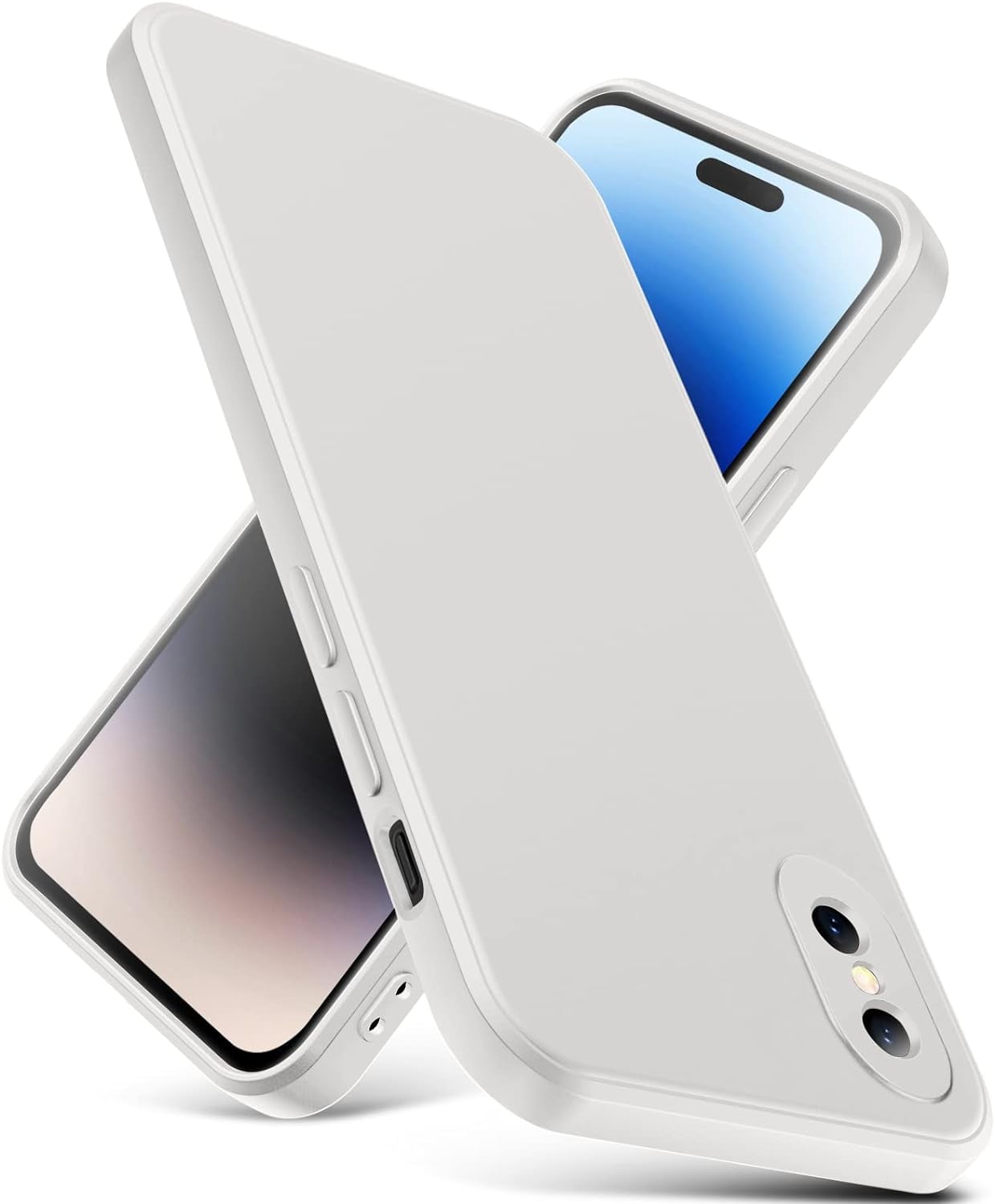 for iPhone X Case, Thin Liquid Silicone Case,Shockproof,Slim Thin Phone Case for iPhone X, Full