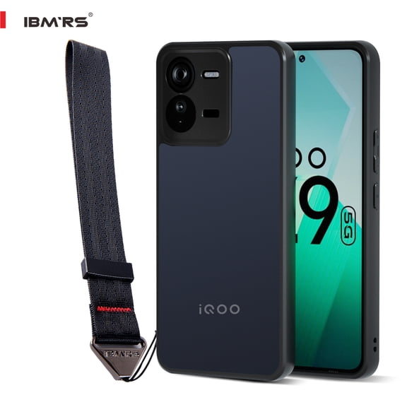 for vivo iQOO Z9 Turbo/Y200 GT Case,Military Grade Drop Tested, Shockproof Matte Translucent Hard Back Slim Protective Case. Camo Black