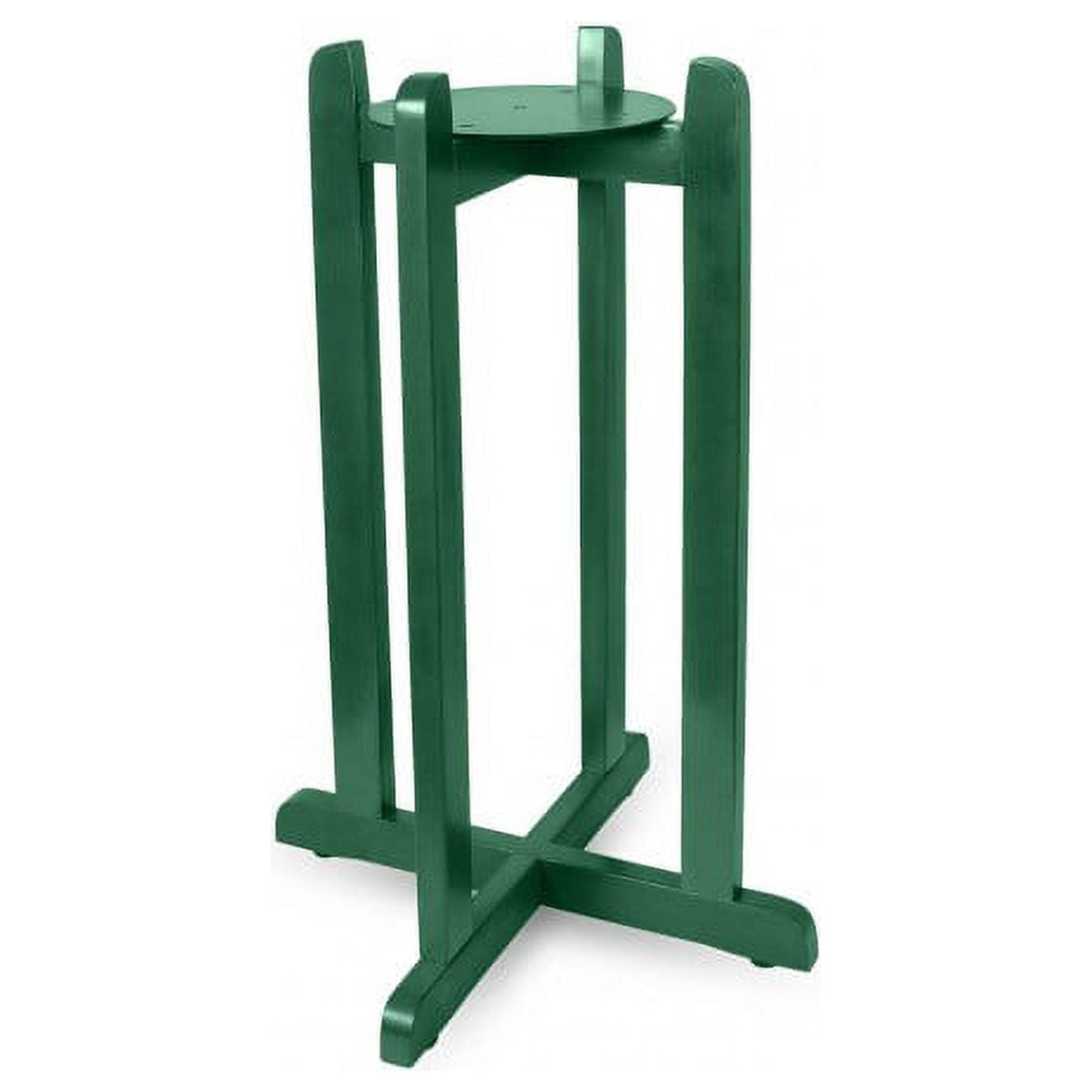 for your water 27" natural wood painted water crock dispenser floor stand - dark green color