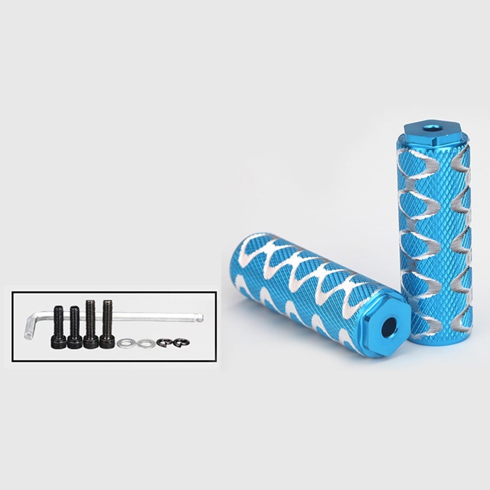 forBMX Bike MTB Aluminum Foot Pegs Bicycle Pedals Front Rear Axle with