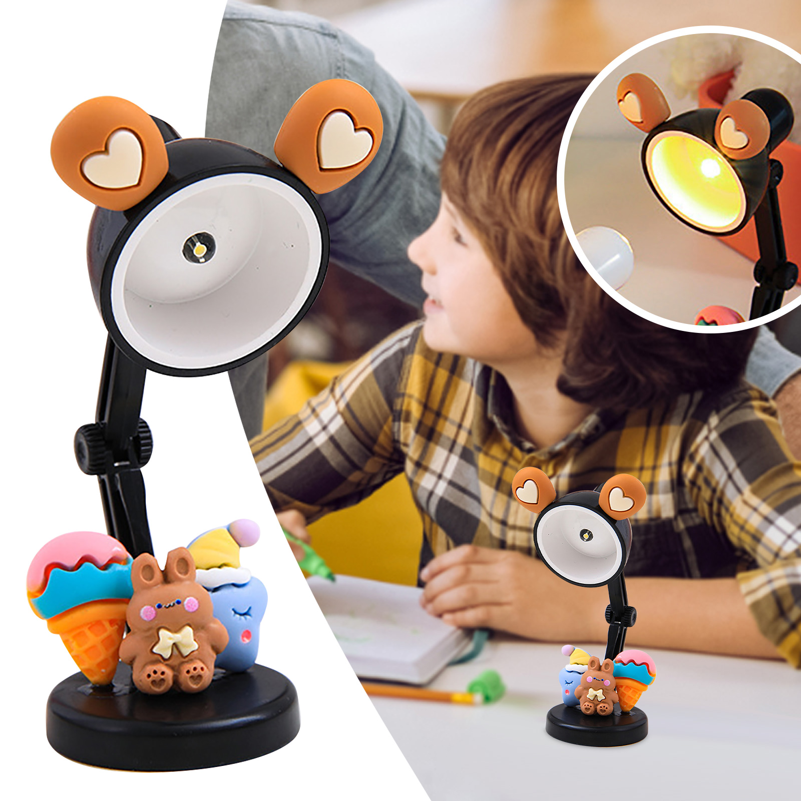 forYULIK Gears Of Merchandise Portable Led Mini Table Lamp Night