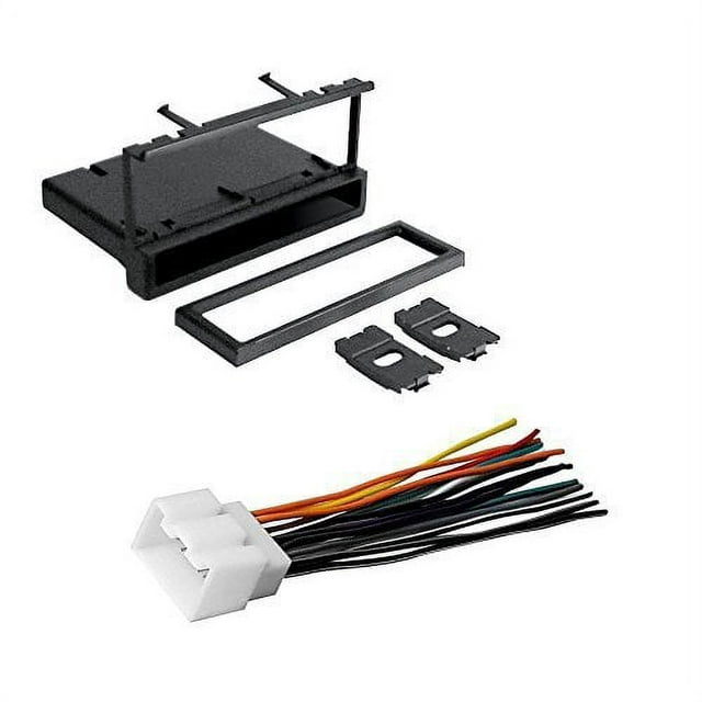 ford 2004 - 2007 escape (without factory subwoofer) car cd stereo receiver dash install mounting kit wire harness
