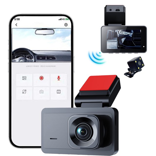 foreign Trade Vehicle Mounted 3inch Clear Front and Rear Camera Loop