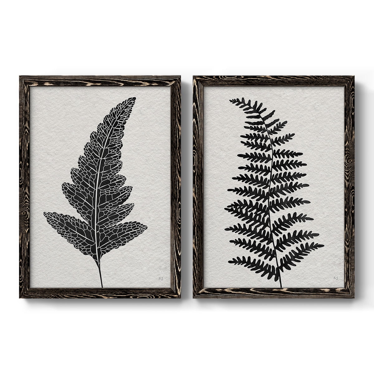 Forest Fern I - Premium Framed Canvas 2 Piece Set - Ready to Hang