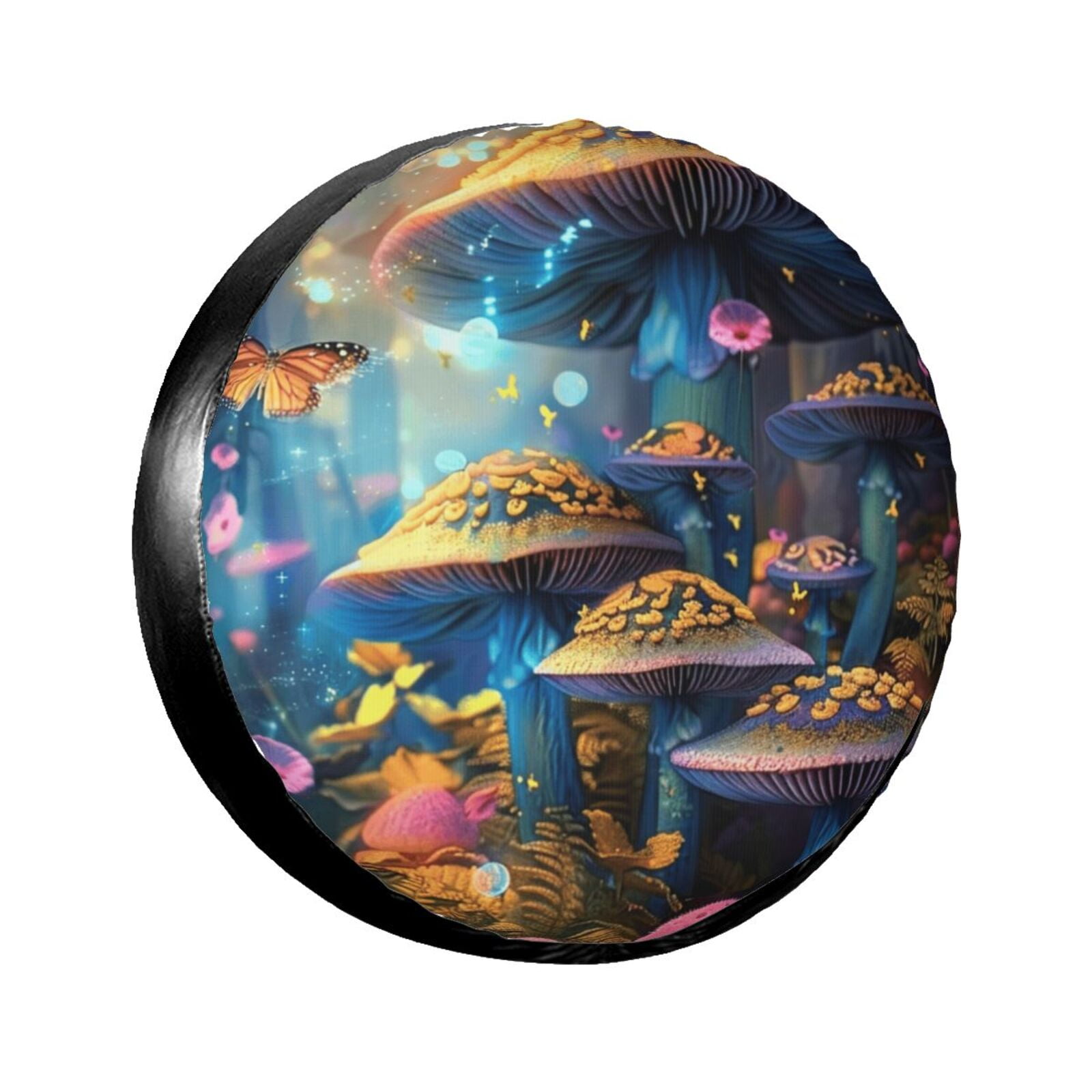 forest mushrooms The spare tire cover is suitable for trailers, RVs