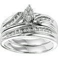 thumbnail image 1 of forever Bride Marquise Diamond Bridal Set, 1/4 ct tw in Sterling Silver, 1 of 2