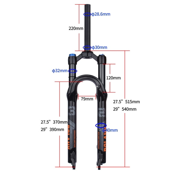 fork,Suitable 27.5/29 Inch Pressure Made Of Inch Bikes With Bikes With Lock/wire Made Of Alloy Lock Max Xc/am Air Pressure Lock/wire Lock Max 27.5/29 Inch Bikes Max Xc/am 2.4in