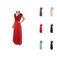 thumbnail image 1 of formal Gowns and Evening Dresses Midi Dresses for Women Summer V Neck Sequined Chiffon Panel Evening Gown Long Dress Elegant Evening Dress Fashion Party Bridesmaid Dresses, 1 of 9