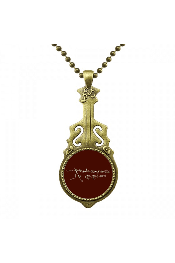 formula function coordinate location necklace antique guitar jewelry music pendant