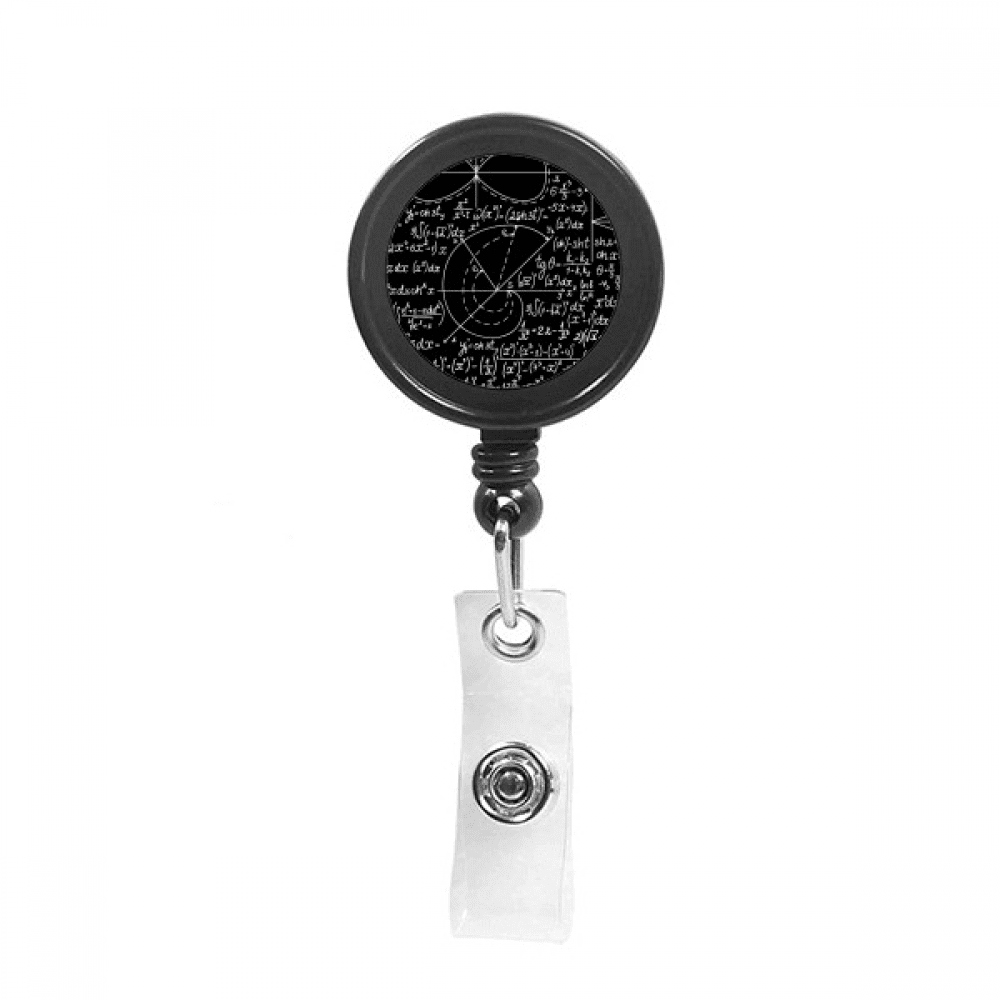 formulas science calculus  Retractable Keychain Badge Holder ID Badge