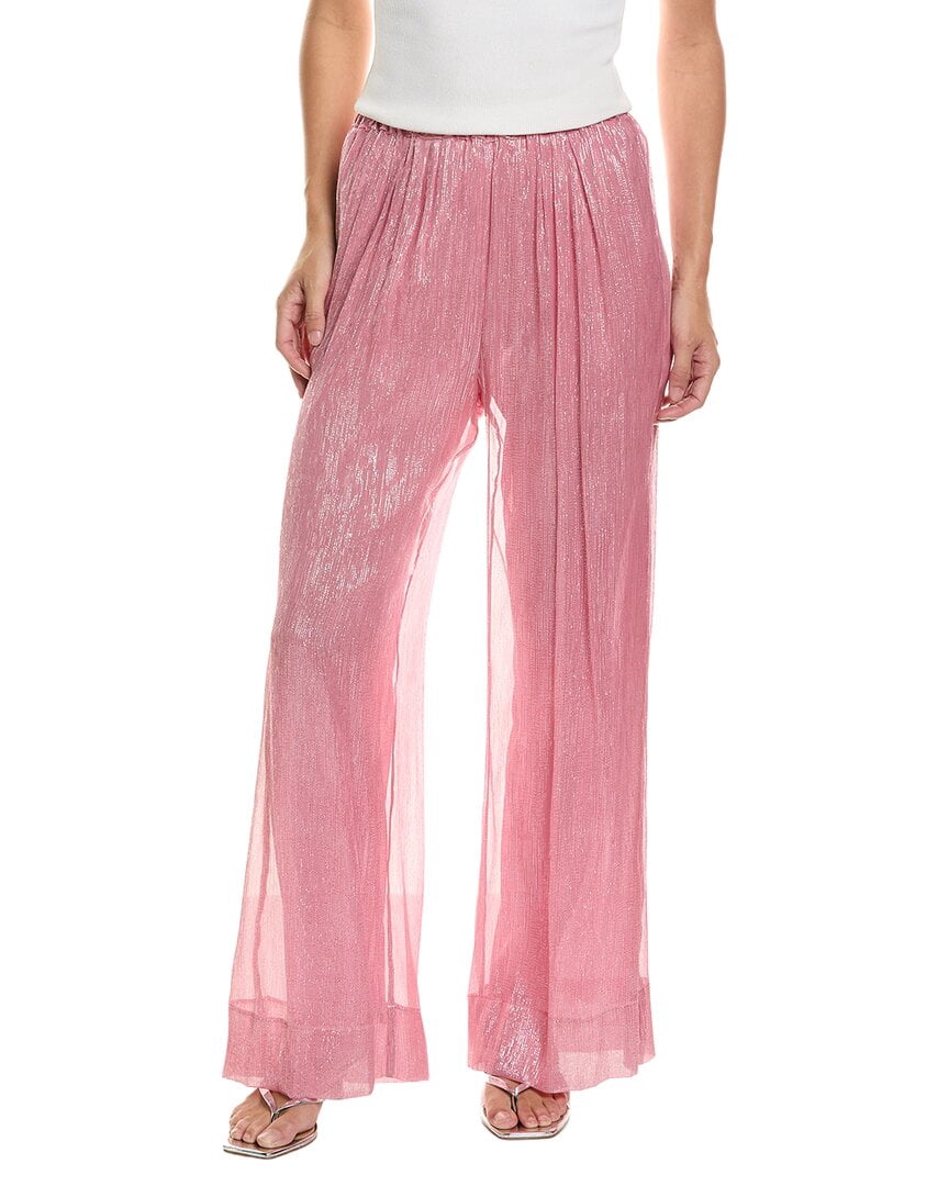 Forte_Forte Metallic Silk-Blend Pant Women's