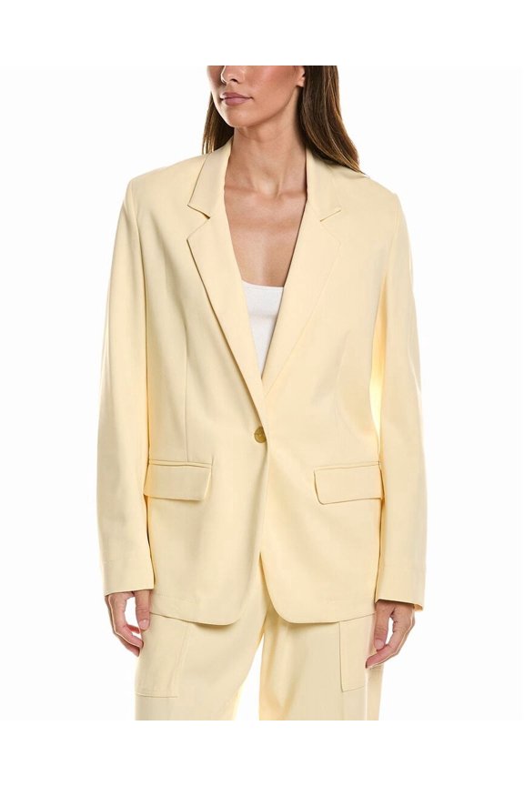 womens Solid Blazer, i